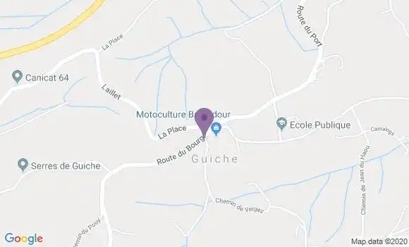 Localisation Guiche Ap - 64520