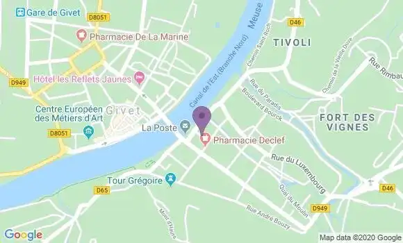 Localisation Givet - 08600