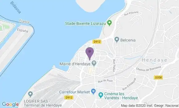 Localisation Hendaye Principal - 64700