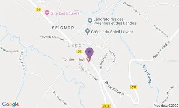 Localisation Lagor Bp - 64150