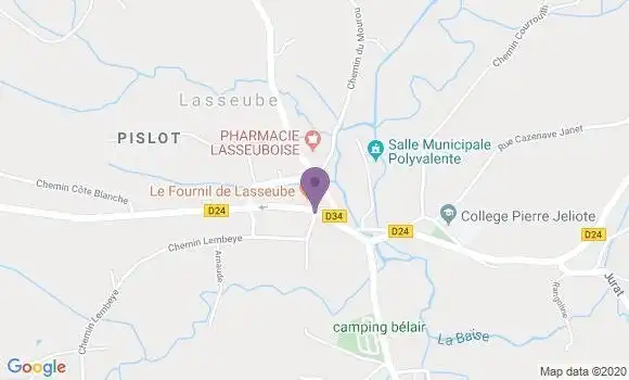 Localisation Lasseube Bp - 64290