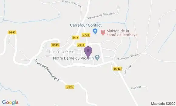 Localisation Lembeye - 64350
