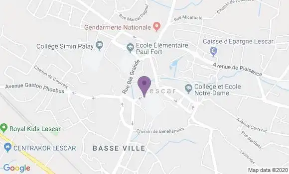 Localisation Lescar - 64230
