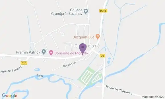 Localisation Grandpre Bp - 08250