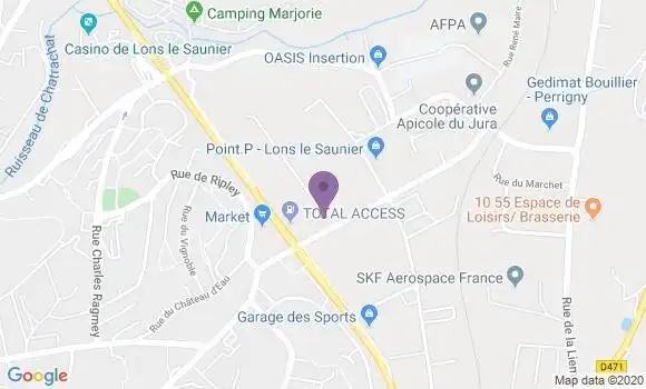 Localisation Lons Induspal Bp - 64140