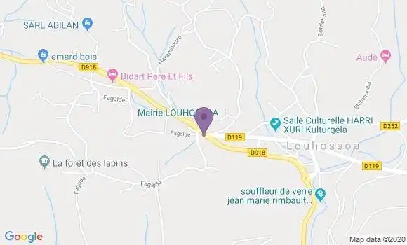 Localisation Louhossoa Ap - 64250