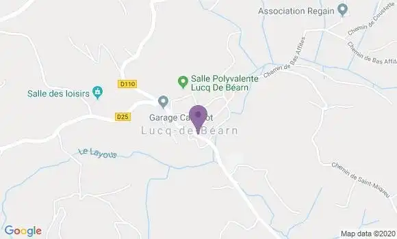 Localisation Lucq de Bearn Bp - 64360