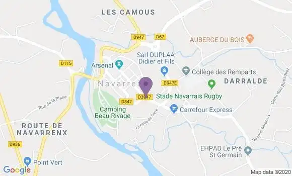 Localisation Navarrenx - 64190