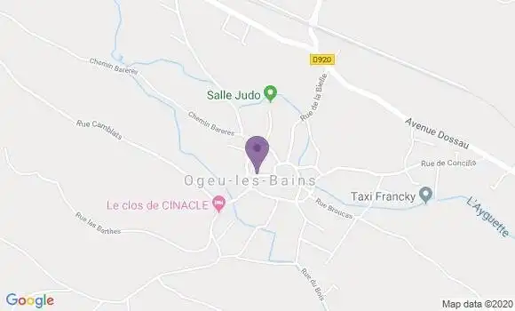 Localisation Ogeu les Bains Bp - 64680