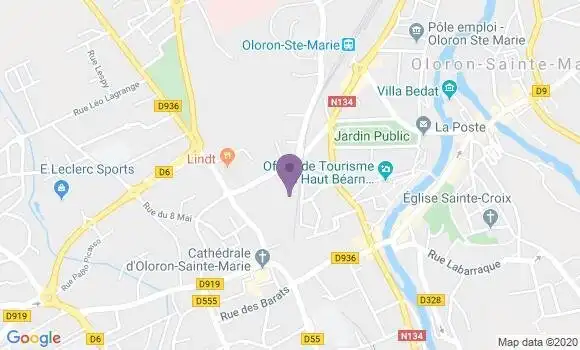 Localisation Oloron Ste Marie - 64400
