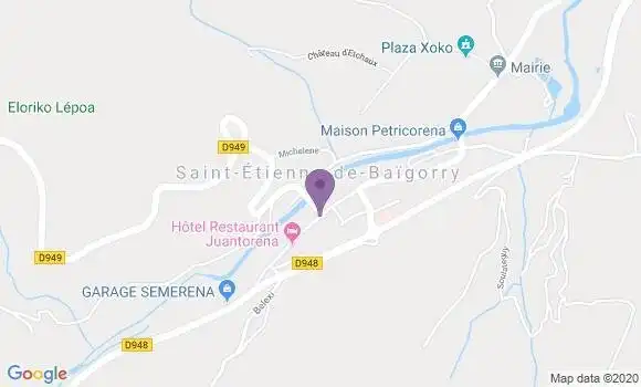 Localisation Saint Etienne de Baigorry - 64430
