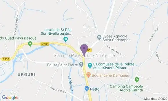 Localisation Saint Pee sur Nivelle Bp - 64310