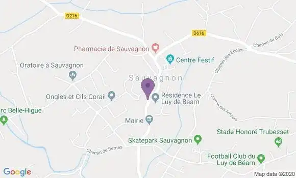 Localisation Sauvagnon Bp - 64230