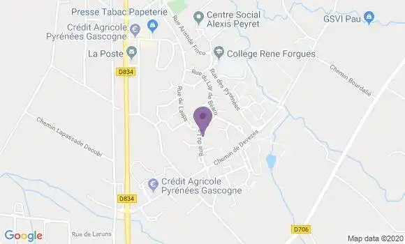 Localisation Serres castet - 64121