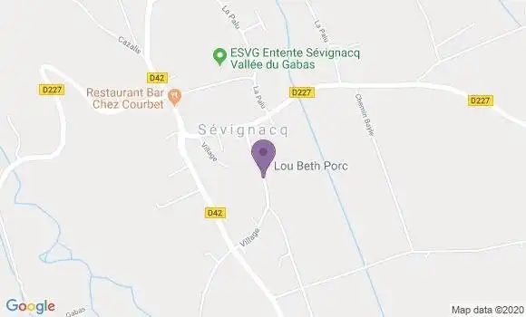 Localisation Sevignacq Ap - 64160