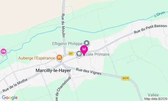 Localisation Marcilly le Hayer - 10290