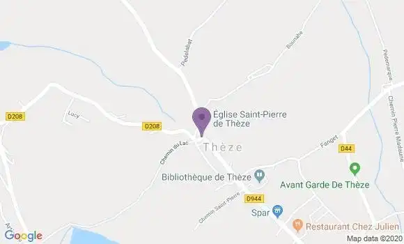 Localisation Theze - 64450