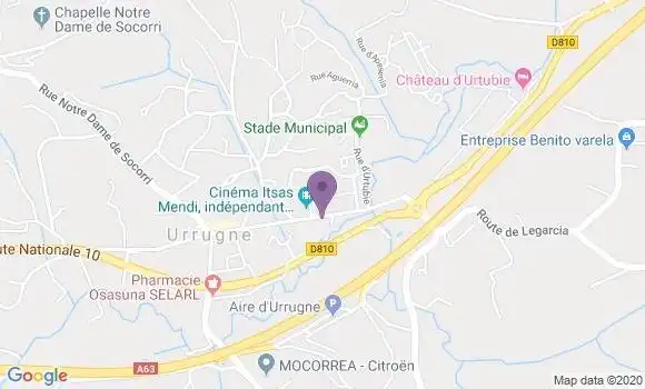 Localisation Urrugne - 64122