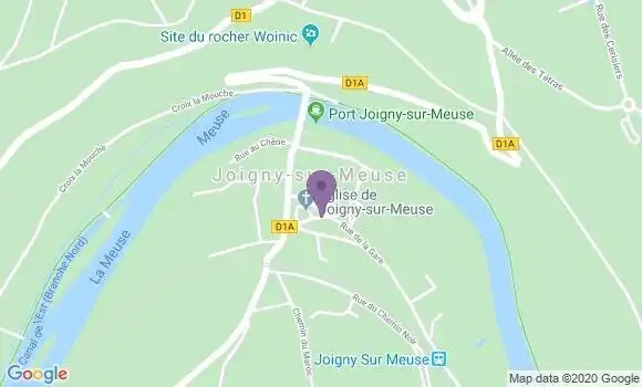 Localisation Joigny sur Meuse Ap - 08700