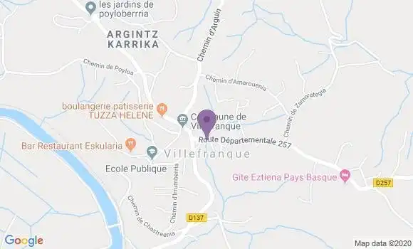 Localisation Villefranque Bp - 64990