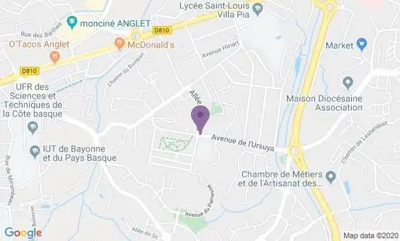 Localisation Bayonne Polo Beyris - 64100