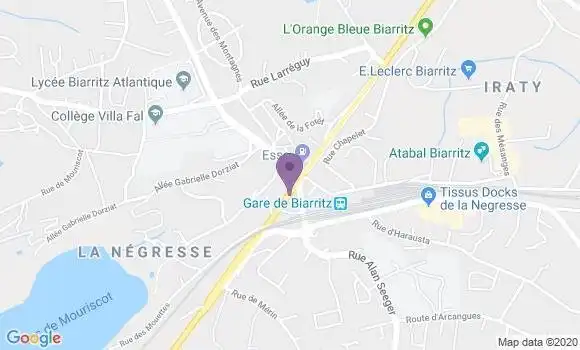 Localisation Biarritz la Negresse Bp - 64200