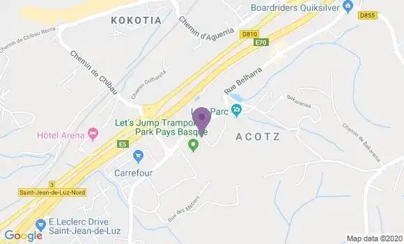 Localisation Saint Jean de Luz Bp - 64500