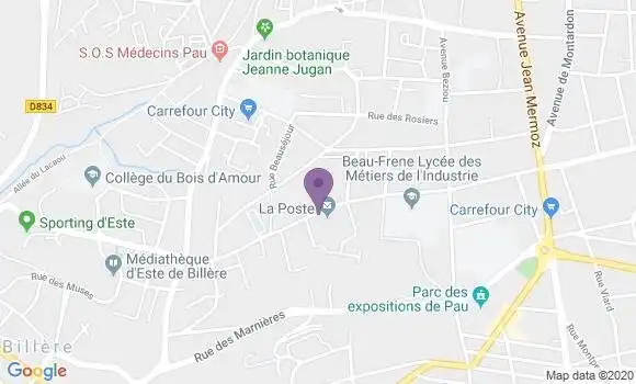Localisation Billere Chateau Este Bp - 64140