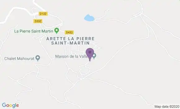 Localisation Arette la Pierre St Martin Ap - 64570