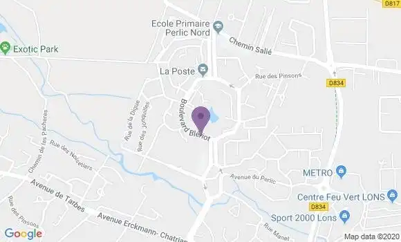 Localisation Lons le Perlic Bleriot Bp - 64140