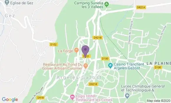 Localisation Argeles Gazost - 65400