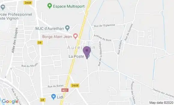 Localisation Aureilhan - 65800