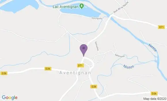Localisation Aventignan Bp - 65660