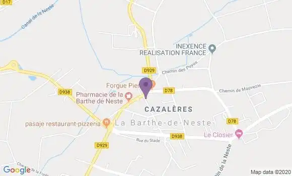 Localisation La Barthe de Neste - 65250