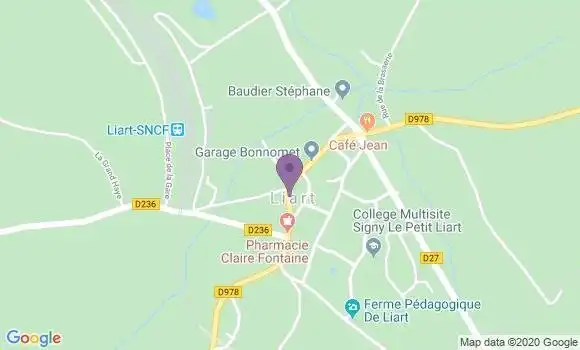 Localisation Liart Bp - 08290