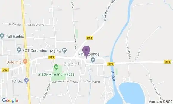 Localisation Bazet Bp - 65460