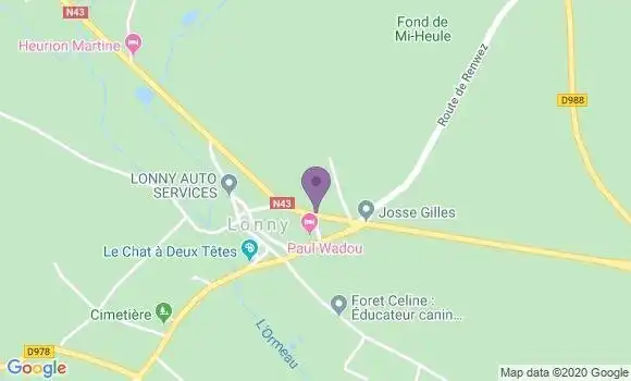 Localisation Lonny Bp - 08150