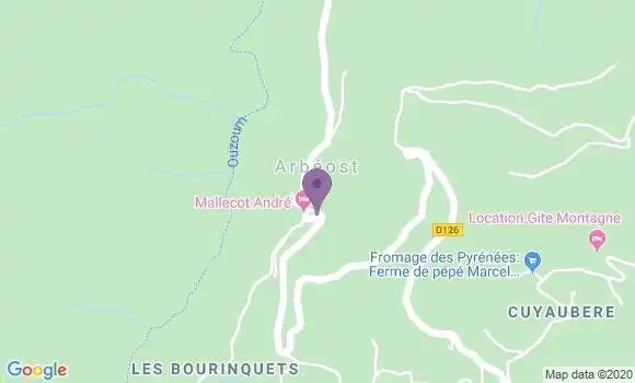 Localisation Ferrieres Ap - 65560