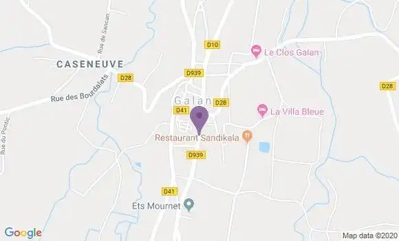 Localisation Galan - 65330