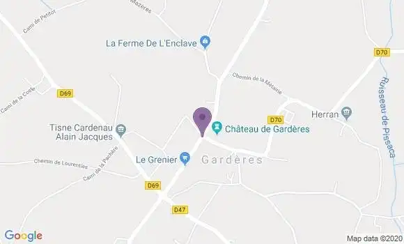 Localisation Garderes Ap - 65320