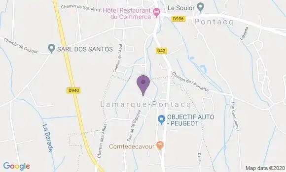 Localisation Lamarque Pontacq Ap - 65380