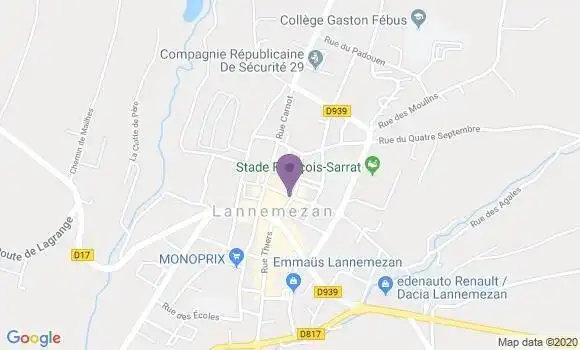 Localisation Lannemezan - 65300