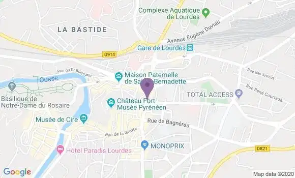 Localisation Lourdes Gp - 65100
