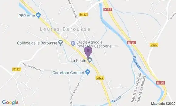 Localisation Loures Barousse - 65370