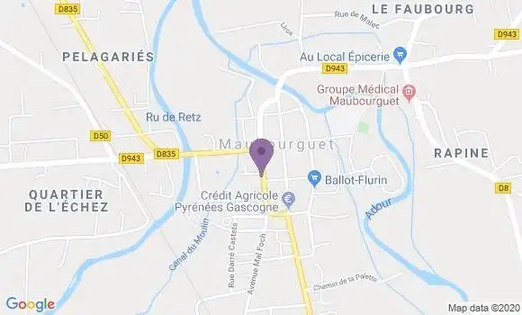 Localisation Maubourguet - 65700
