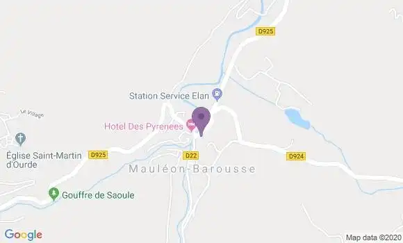 Localisation Mauleon Barousse Bp - 65370