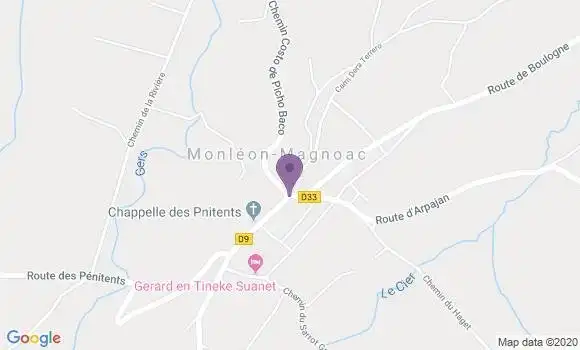 Localisation Monleon Magnoac Bp - 65670