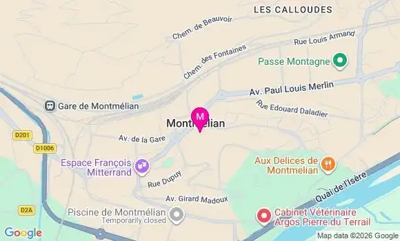 Localisation Montmelian Coeur de Savoie - 73800