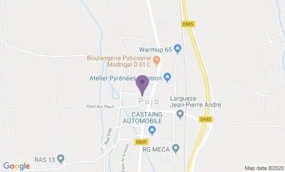 Localisation Pujo Bp - 65500