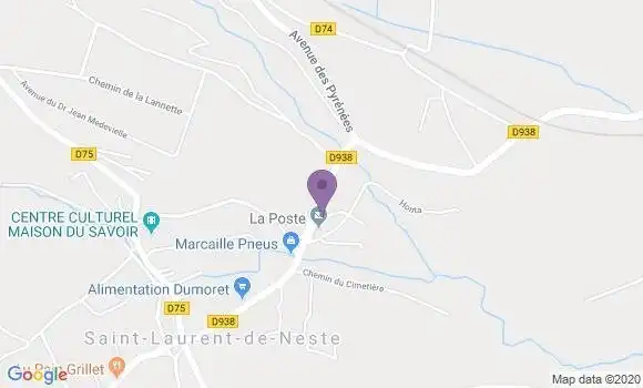 Localisation Saint Laurent de Neste - 65150